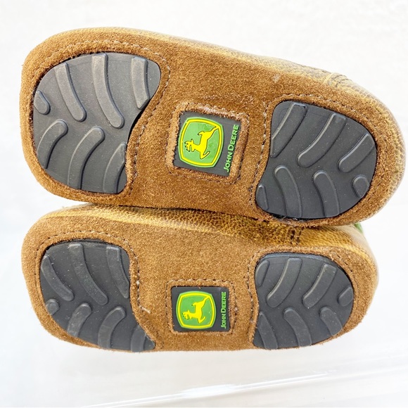 Baby Infant Dan Post John Deere Leather Boots 3M - Picture 2 of 8